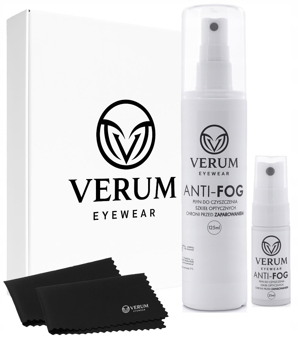 PŁYN PRZECIW PAROWANIU OKULARÓW ANTIFOG BEZ ALKOHOLU 2w1 ZESTAW ŚCIERECZKI