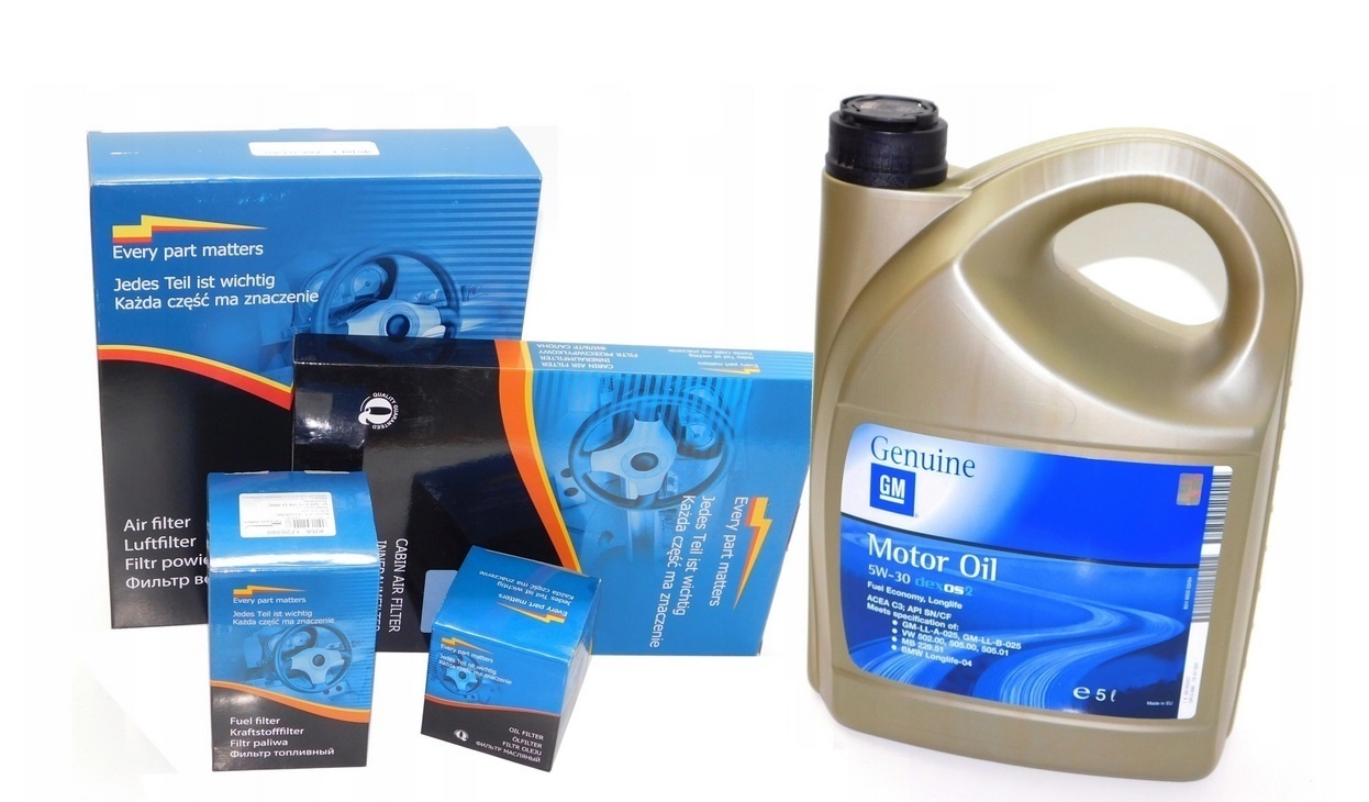 

Zestaw 4 x Filtr Olej 5W30 Opel Mokka 1.6 cdti