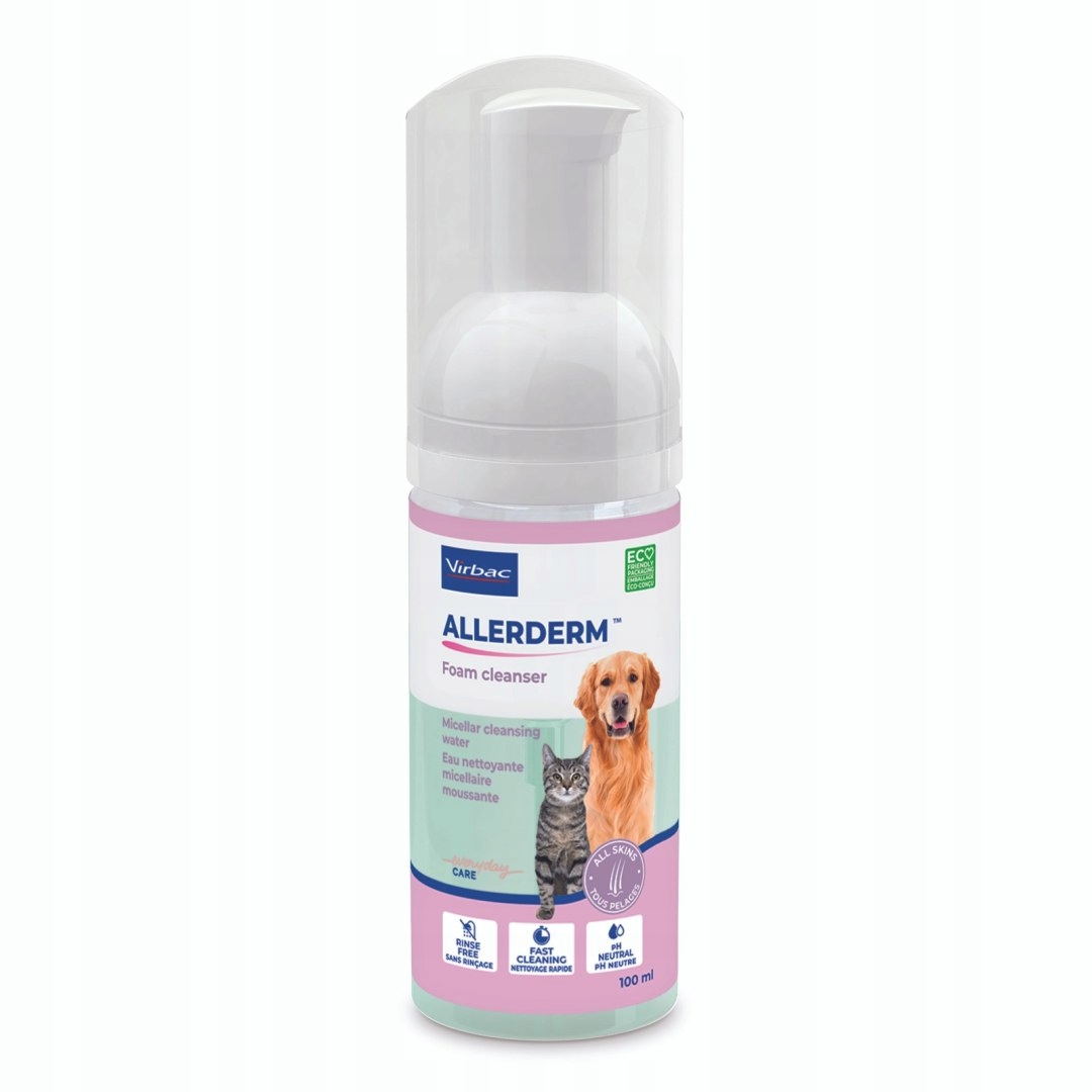 Virbac Allerderm Čistící pěna pro psa a kočku 100 ml Virbac