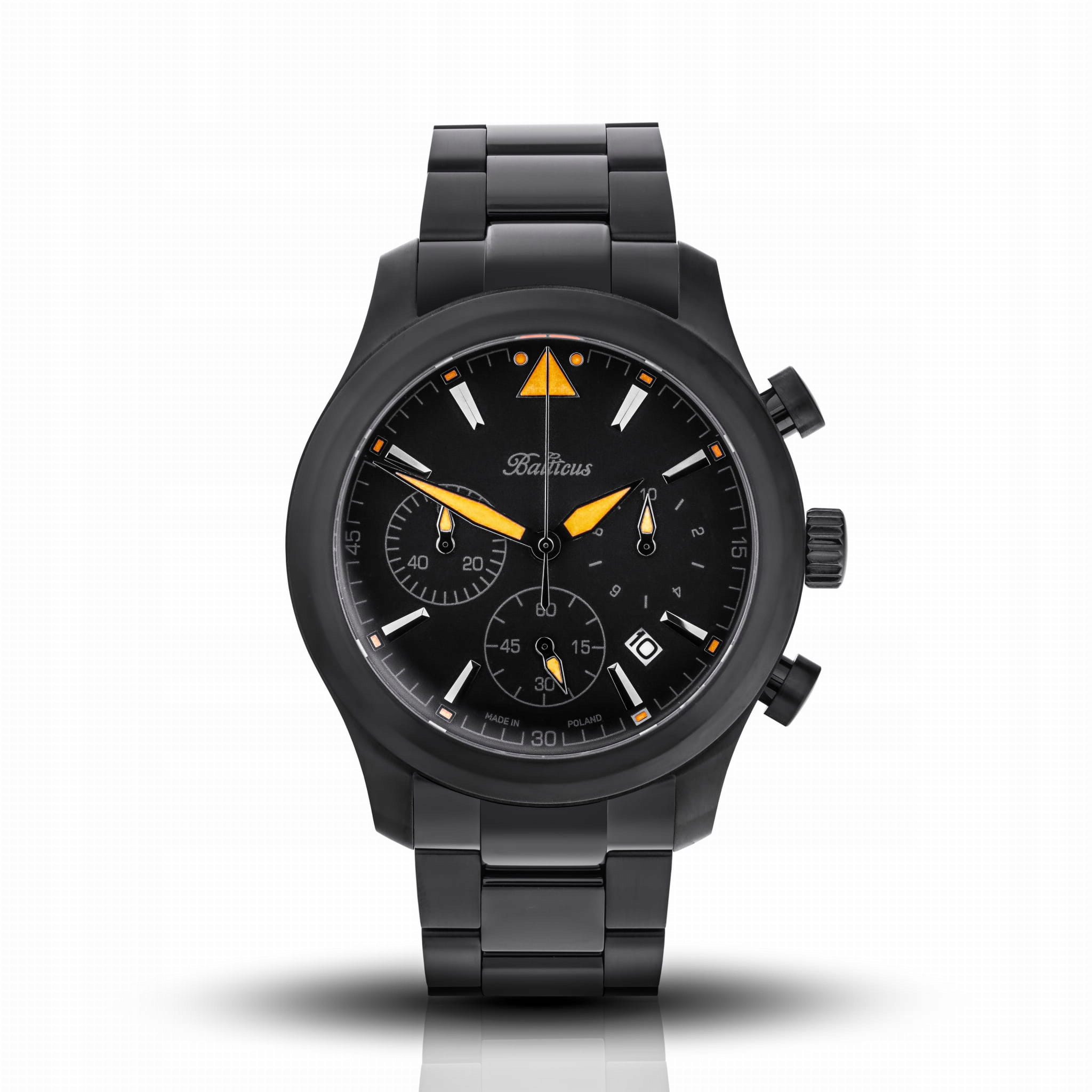 Pánské hodinky Balticus Flying Seal Létající Tuleň Černá 44 mm Limitované