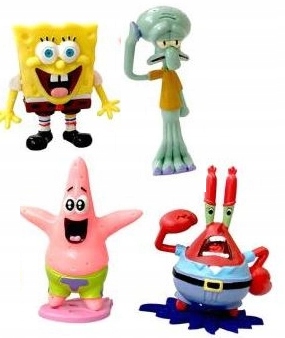 Comansi – Sada figurek Spongebob Y99088 Ptaryk, hvězdice Krab