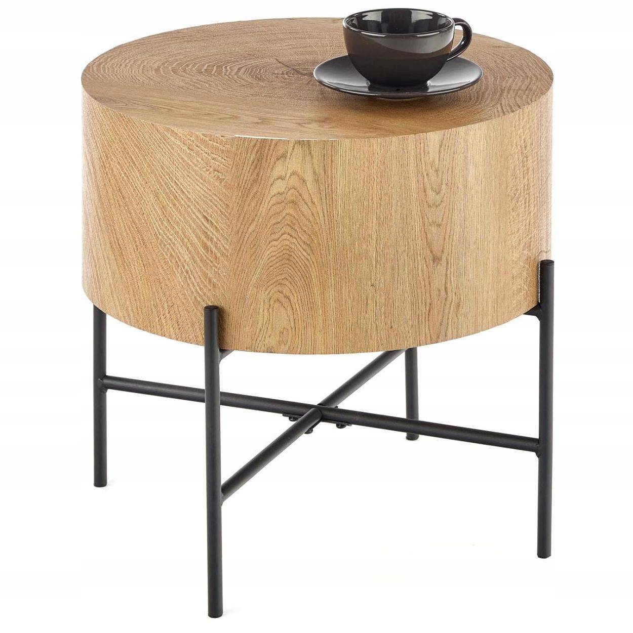 Moderný konferenčný stolík okrúhly stôl Halmar 45 cm