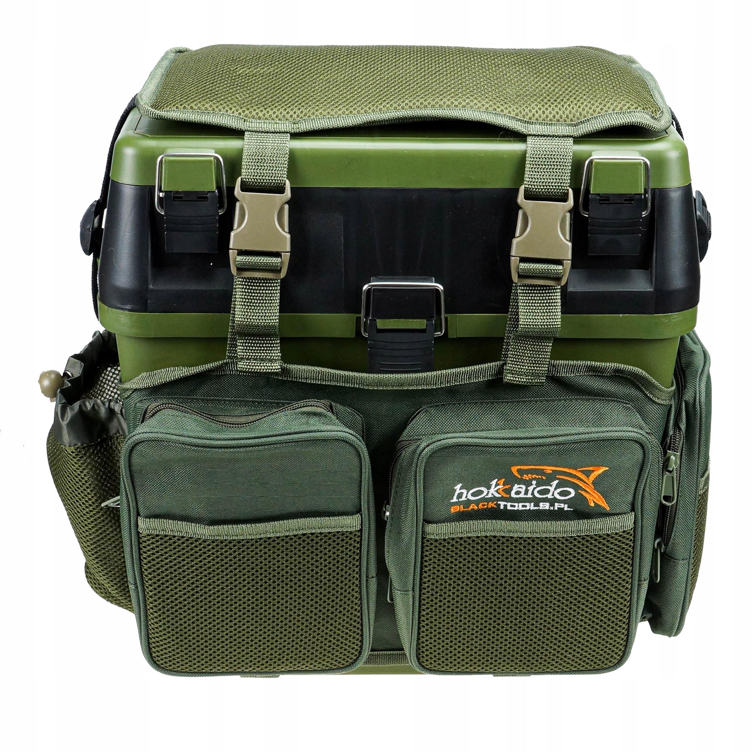 ZESTAW HOKKAIDO SKRZYNKA SIEDZISKO-PLECAK STOŁEK HOKKAIDO MOCNY Model FISHING TAKLE BOXES SERIES