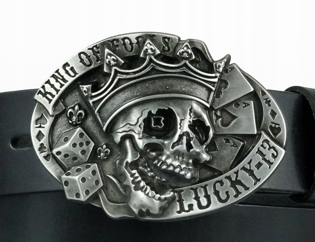 МОТОЦИКЛЕТНЫЙ КОЖАНЫЙ РЕМЕНЬ ПРЯЖКА ЧЕРЕП