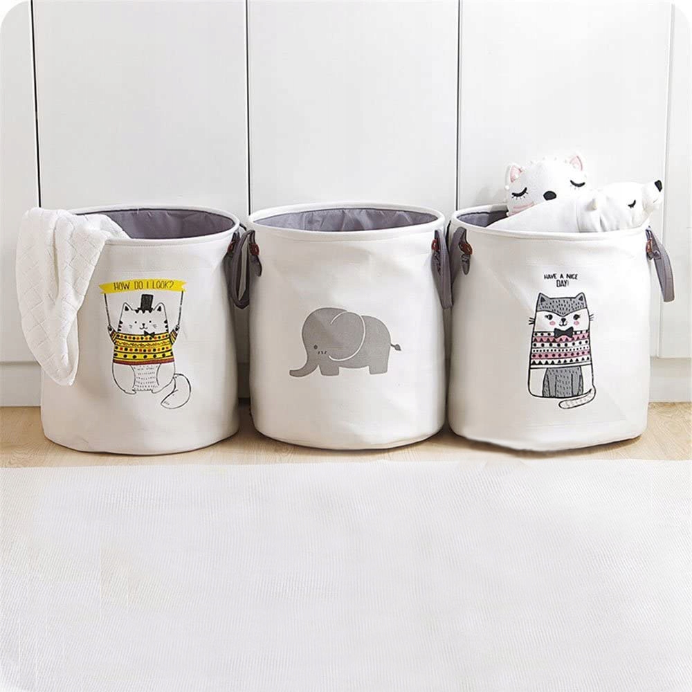 POJEMNIK KOSZ WOREK Z UCHWYTAMI NA ZABAWKI KOT-Y Marka inna