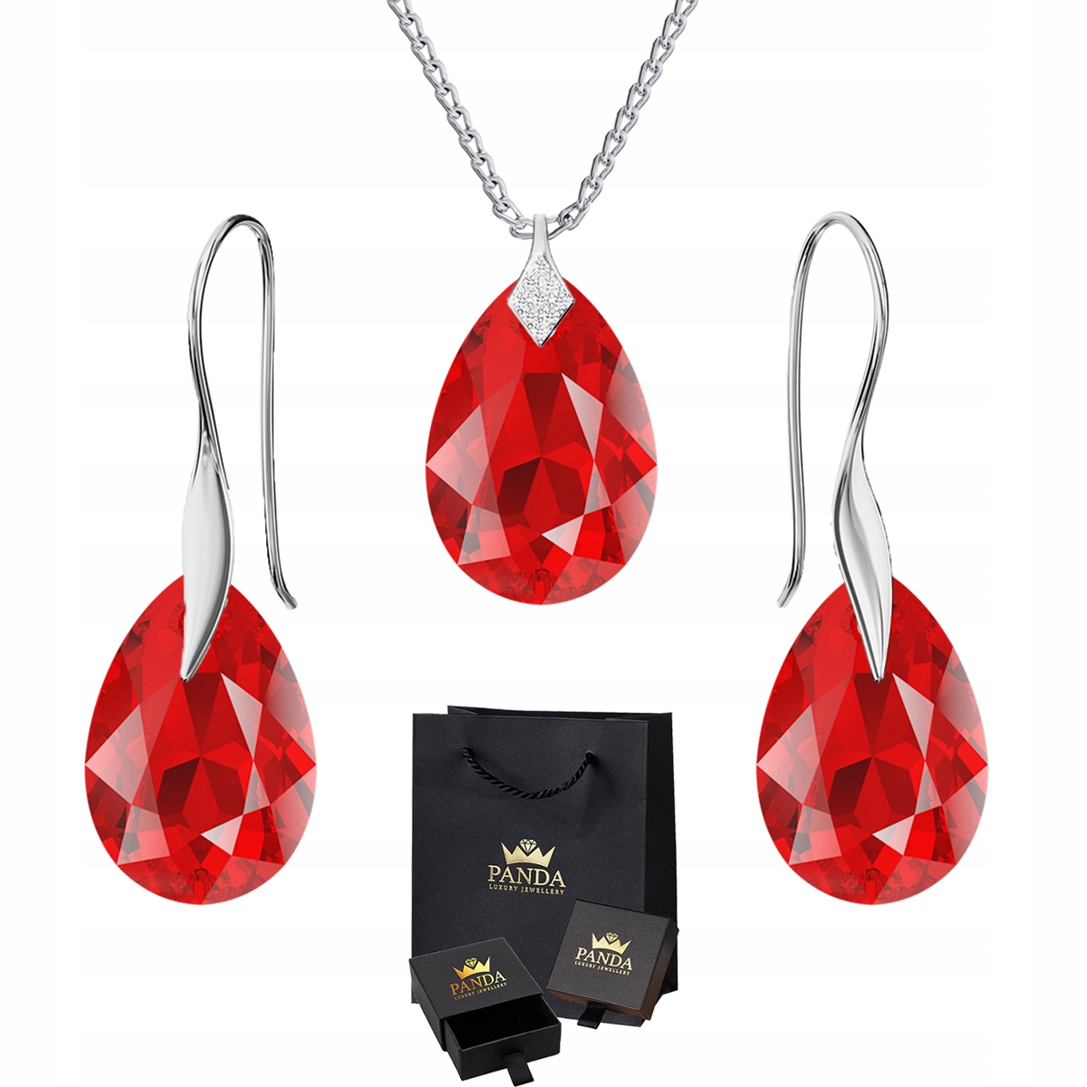 

Komplet Biżuterii Haki Swarovski Srebro Prezent