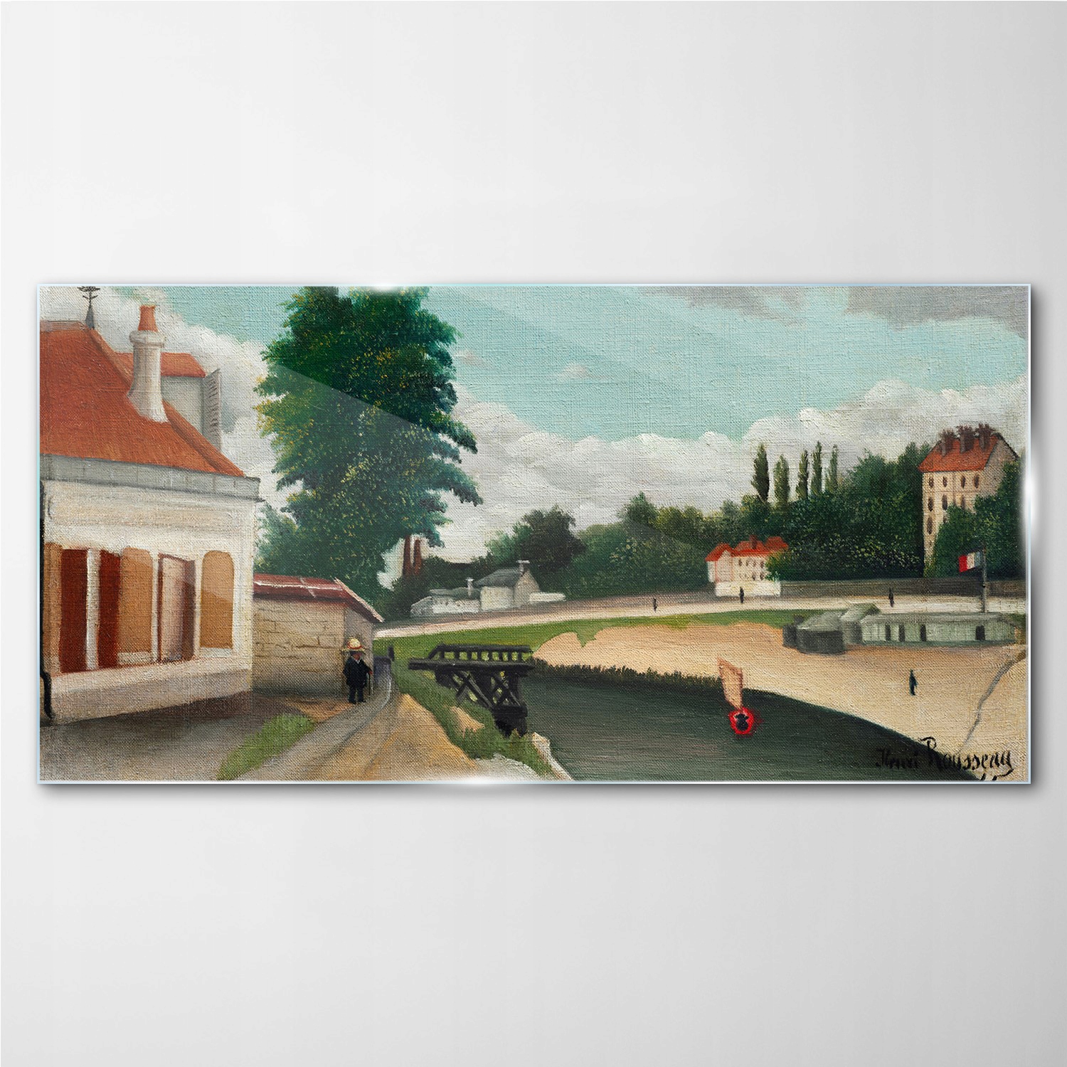 

Foto-obraz szklany Miasto drzewa budynki 140x70 cm