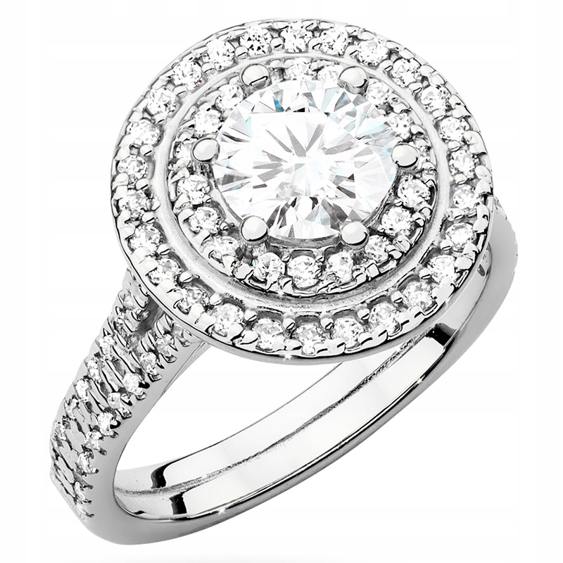 Zlatý Prstýnek 585 Kolo s Brilianty 1,63 ct