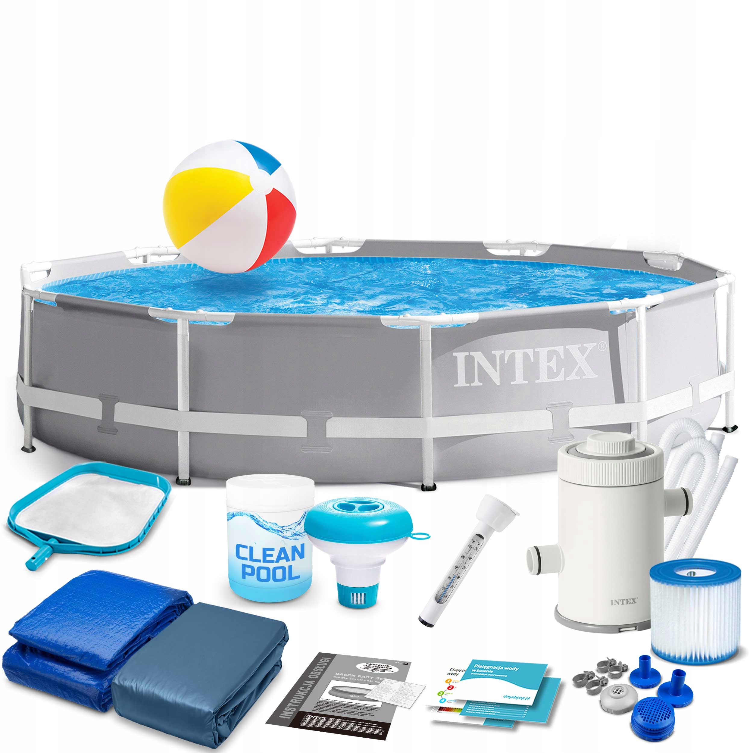 Basen ogrodowy stelażowy Intex 305x76cm 26702 16w1