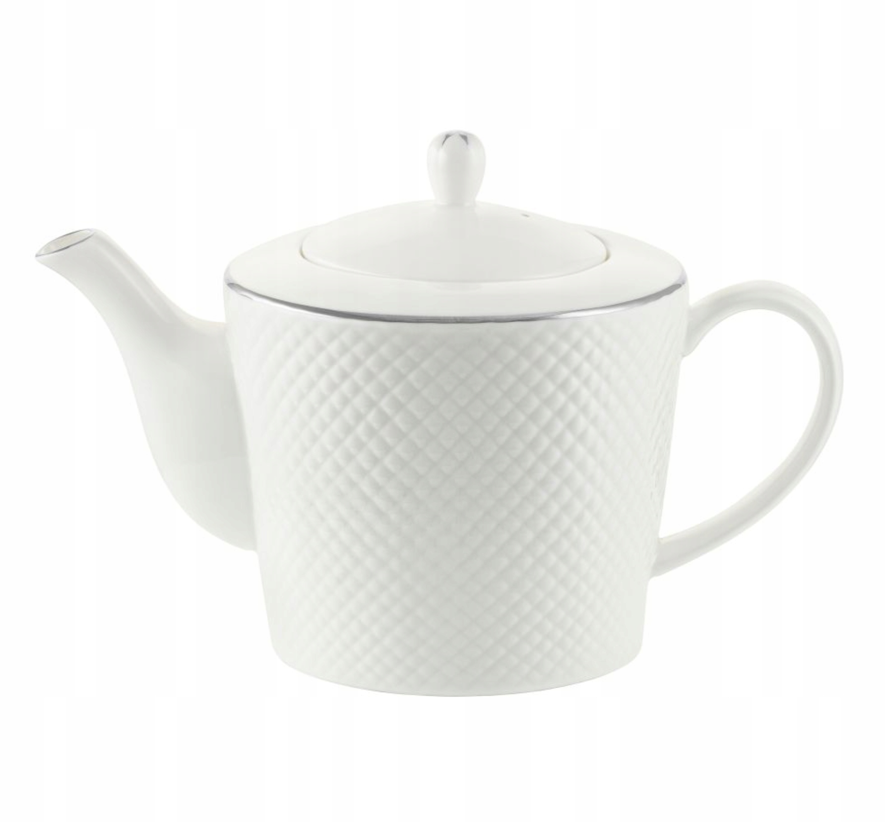 DZBANEK DO HERBATY PORCELANOWY 1.3L MLECZNA BIEL