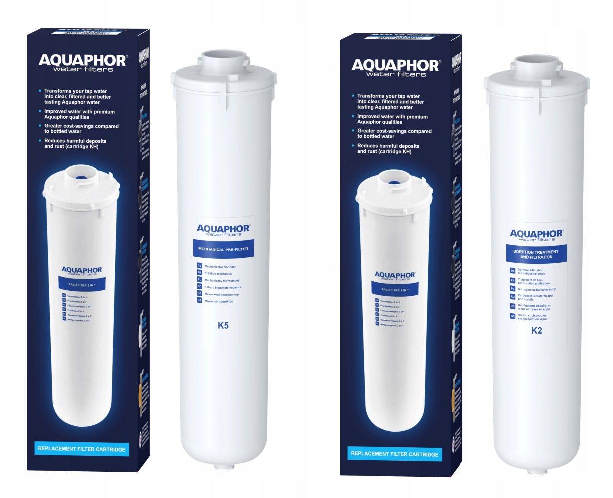 

Wkłady filtrujące Aquaphor do Morion K5+K2 flitr