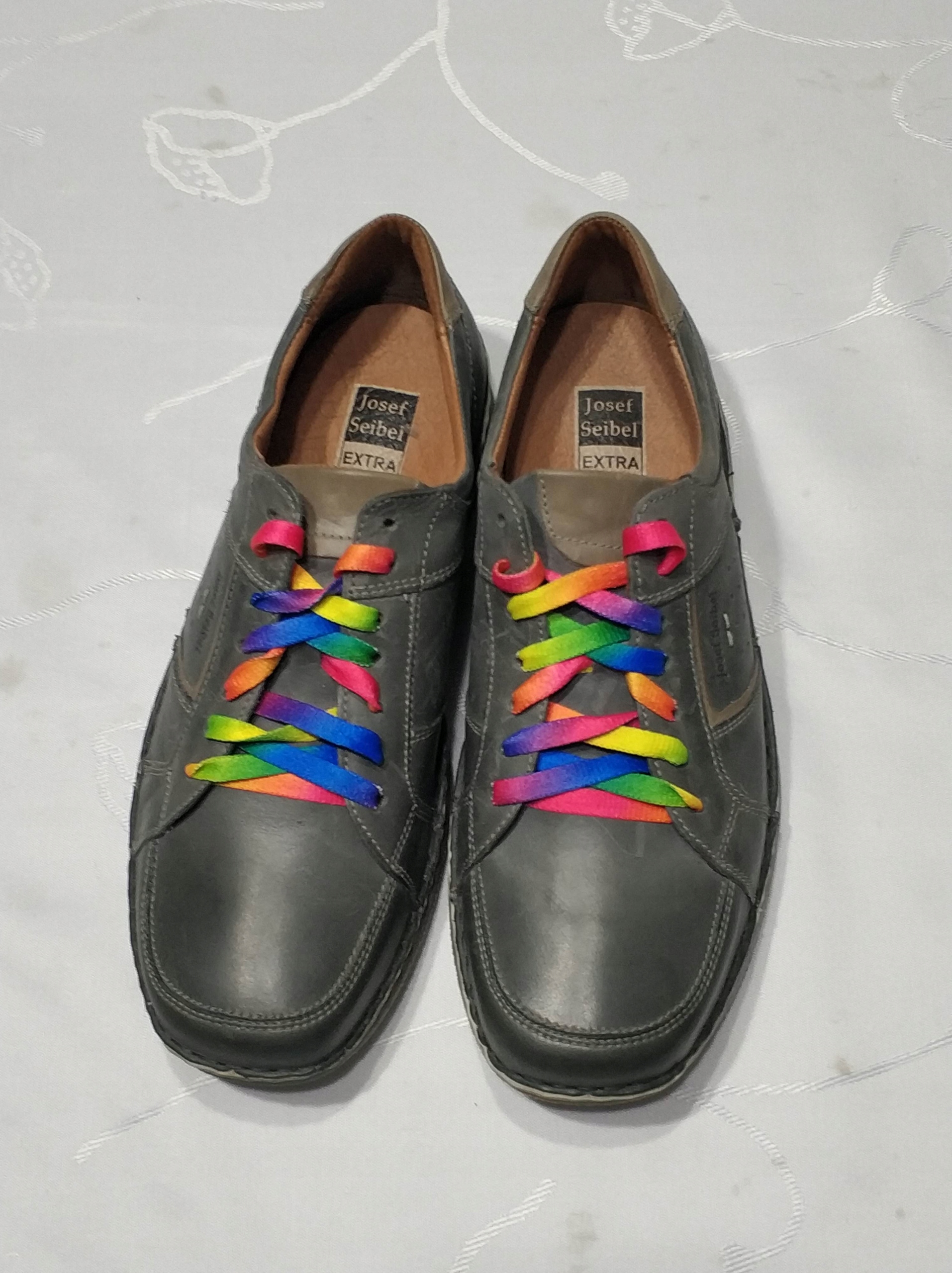 JOSEF SEIBEL półbuty męskie r.43 SKÓRA Kolor szary