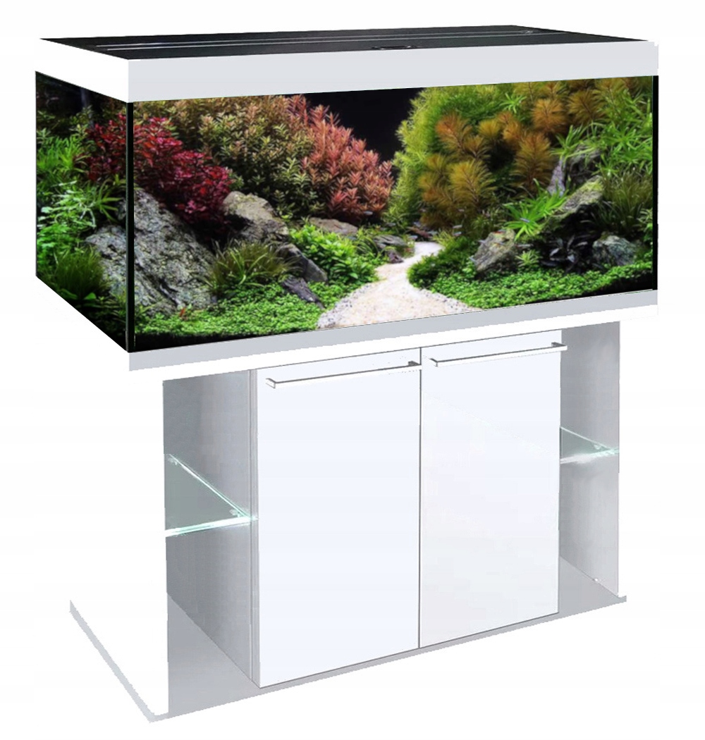 KOMODA POD AKWARIUM 100x50x80 PROSTA BIAŁA +MATA+3gratisy
