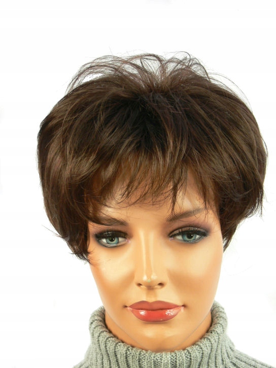 Paruka Mila mix hnědých krátkých módních účesů Nessaja wigs shop