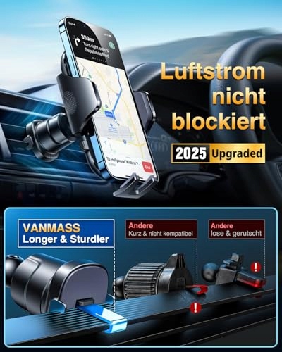 VANMASS Uchwyt Samochodowy 4w1 Na Telefon Do iPhone ANdroid Telefony — miniatura 5