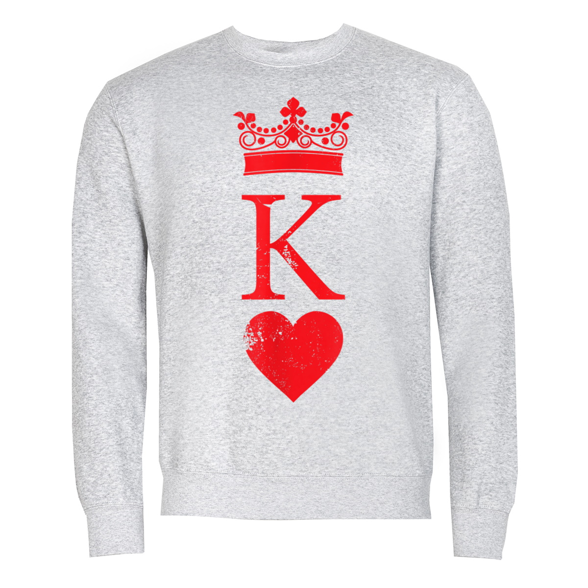 Pánská Mikina Poker Texas Holdem Král Kier Srdce