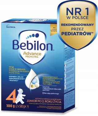 Bebilon 4 Pronutra Advance Mleko 1000 g Wyrób medyczny nie