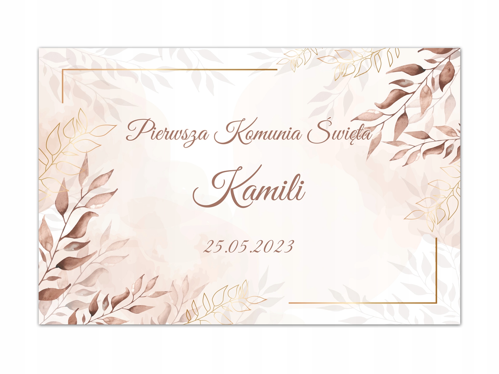

Duży plakat komunijny Personalizowany 90x60cm
