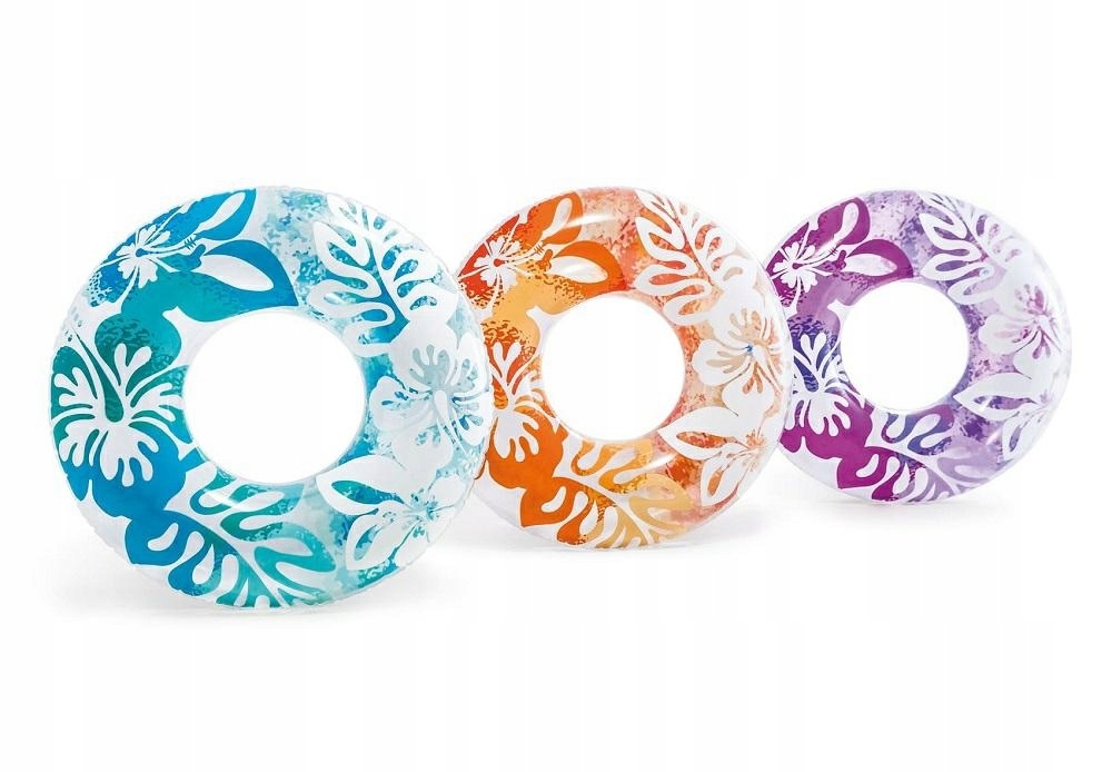 KOŁO do pływania KWIATY 91 cm DUŻE INTEX POMARAŃCZ Marka Intex