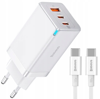 

Baseus Ładowarka 3x Usb Usb-c 65W PD3.0 QC4.0 5A