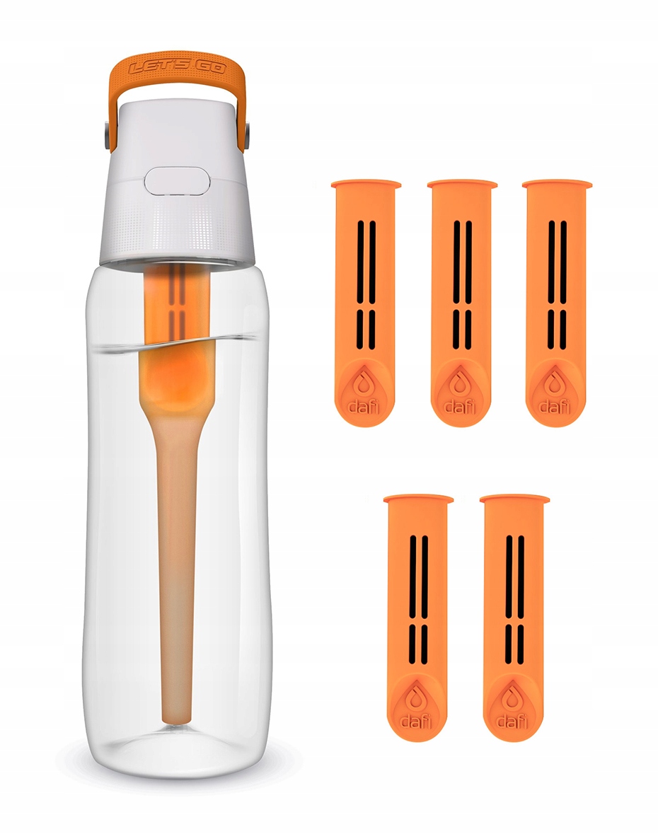 

Butelka filtrująca Dafi Solid 0,7l +6 pomarańczowa