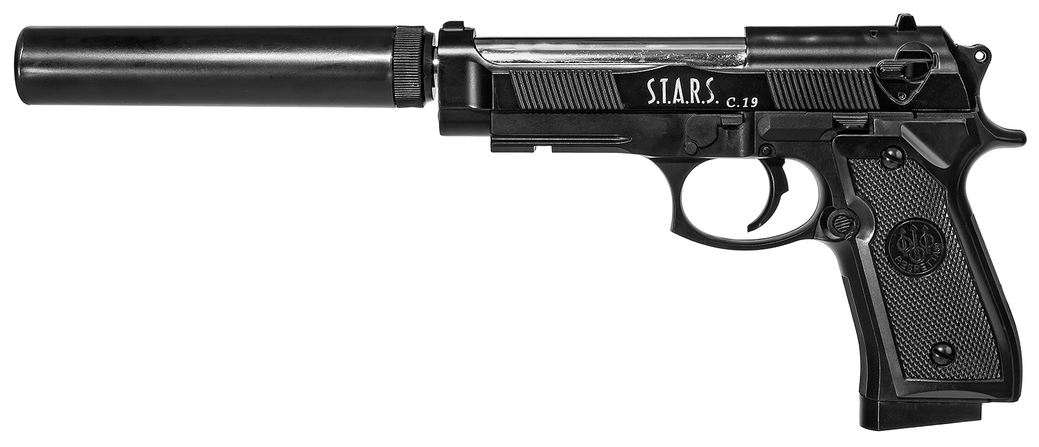 METALOWY PISTOLET REPLIKA BERETTA C19 KULKI TŁUMIK Płeć chłopcy dziewczynki