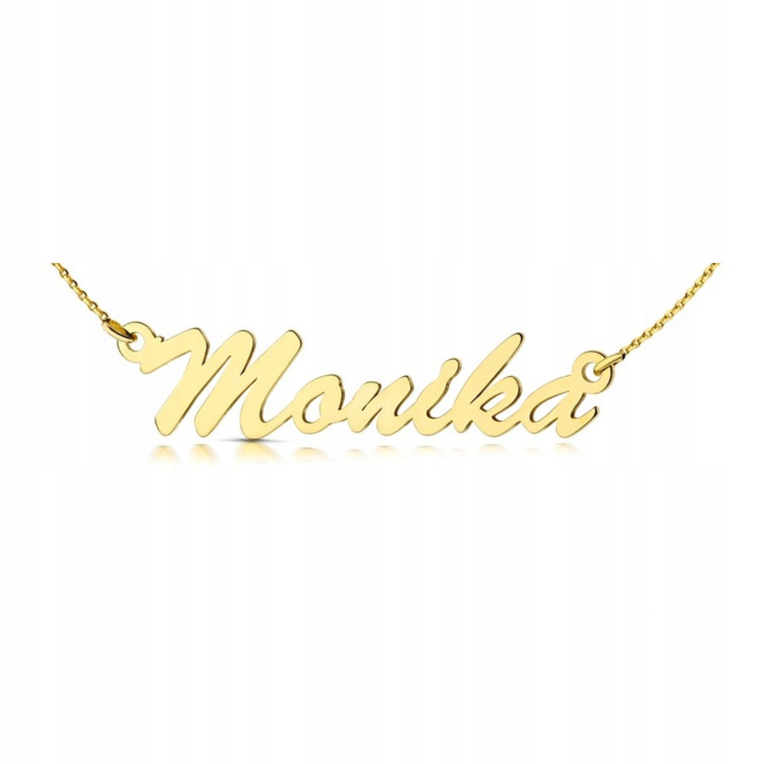 Zlatý náhrdelník 0,585 s vaším jménem Monika Dárek personalizovaný