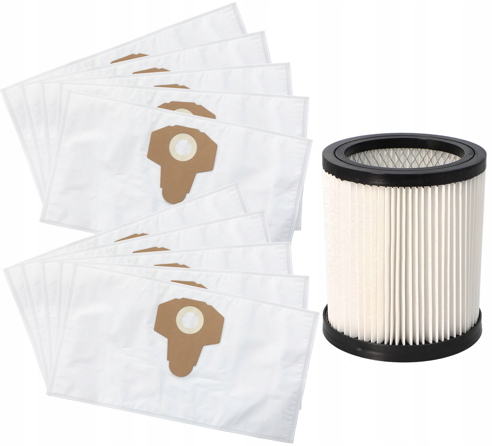 Worki x10 Filtr zmywalny do Parkside Pwd 12 20 25 30 35 A1 A2 B1 B2 B3 C1