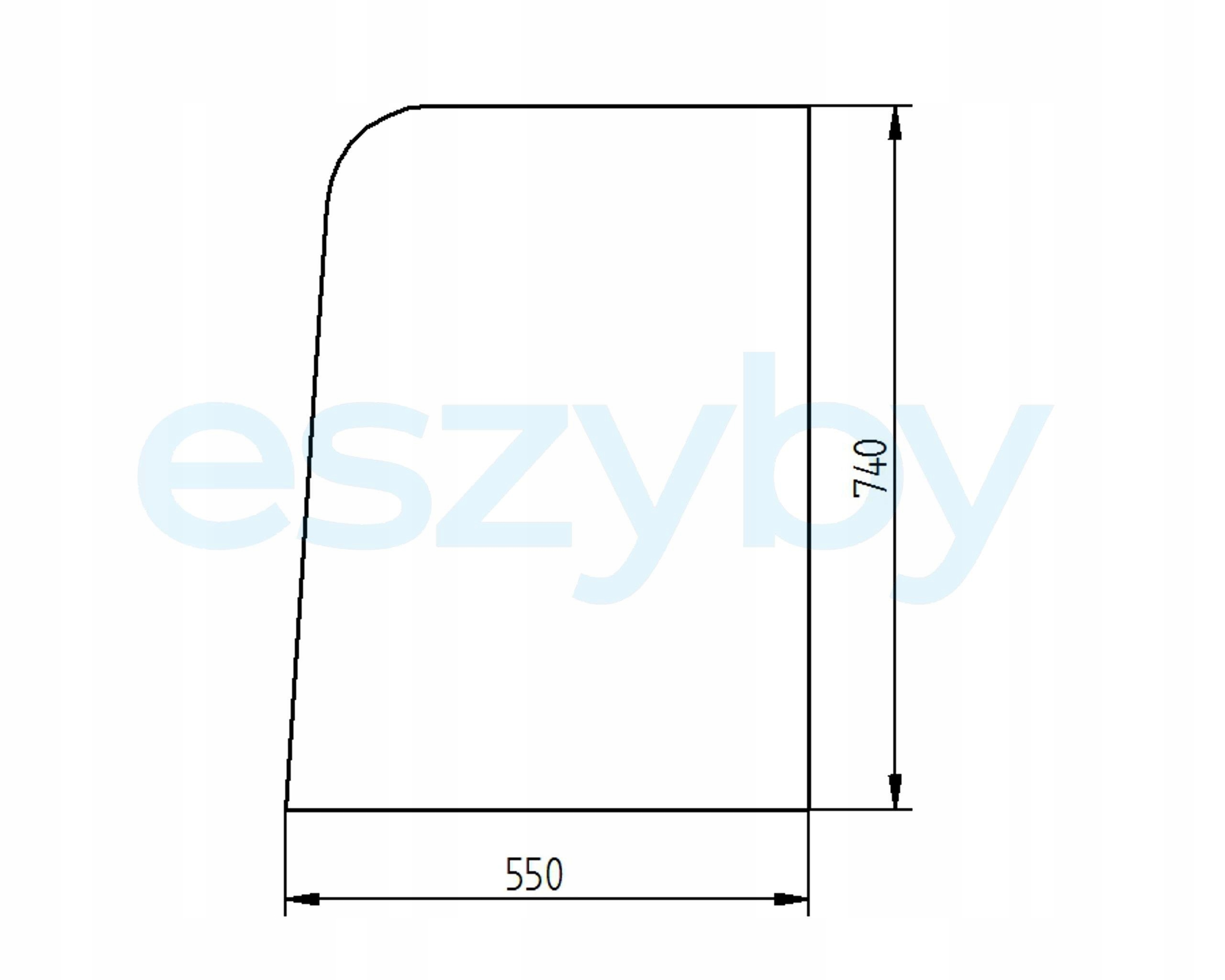 sklo minibagr Cat dveře levé horní 199-5990