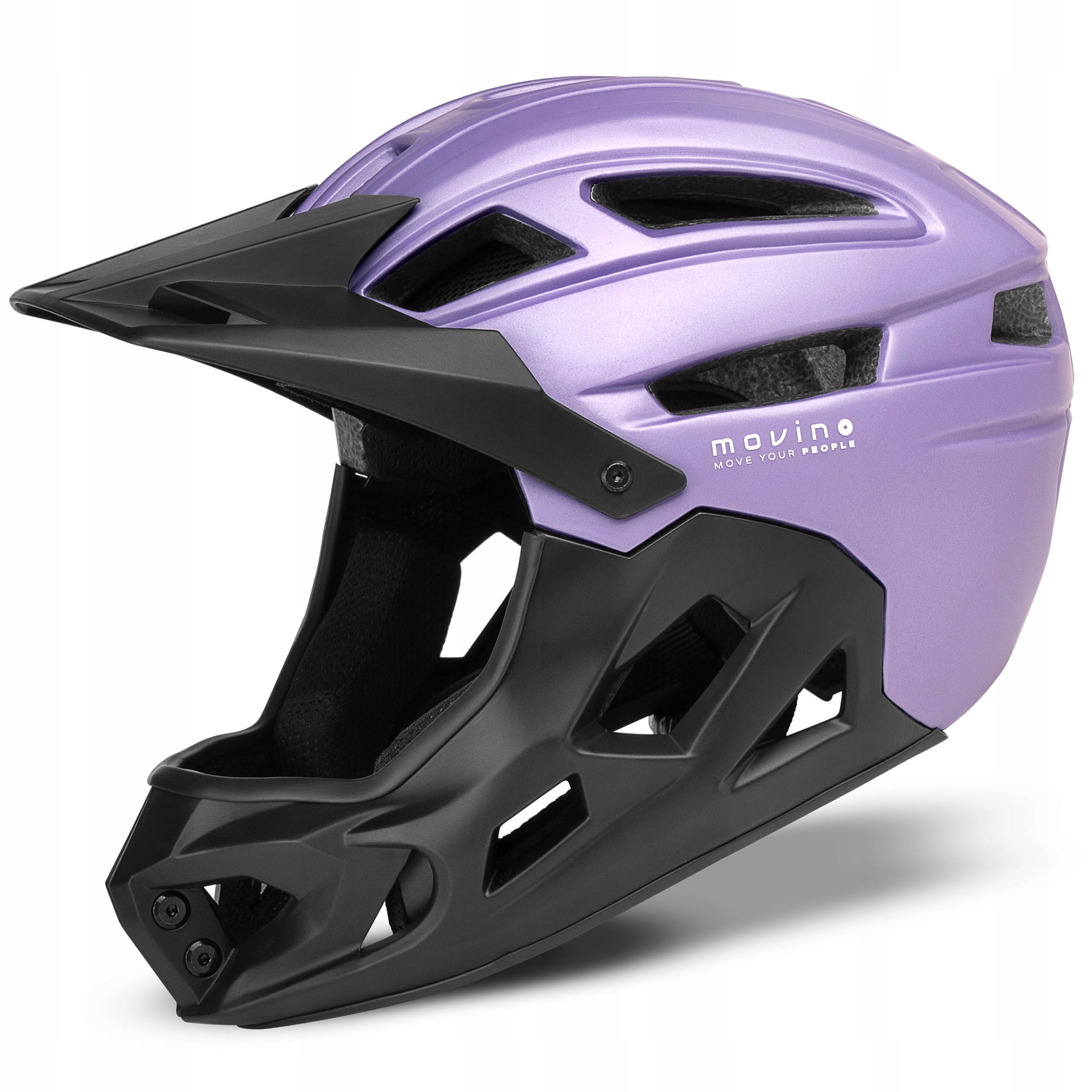 Helma Full Face Movino Edge 418 g Mtb Koloběžka Kolečkové brusle 51-54 cm In-mold