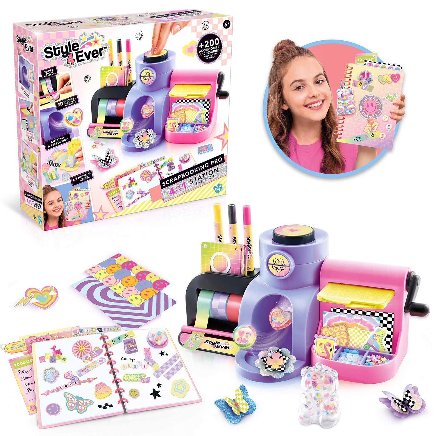 STYLE4EVER Scrapbooking Studio Zestaw Kreatywny Notes Szablony