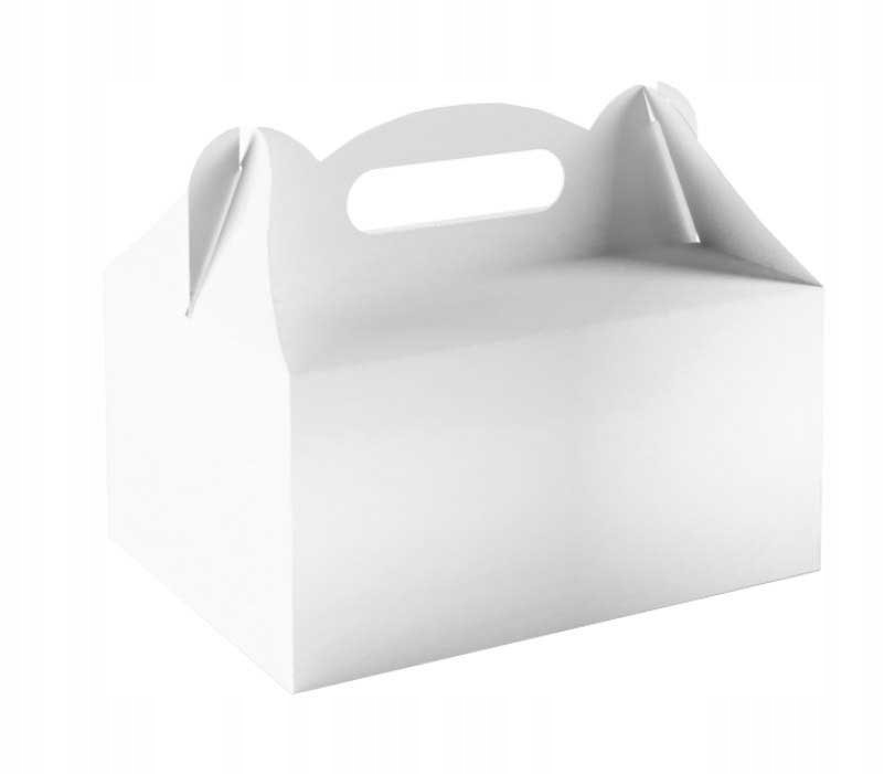 

Pudełko na ciasto weselne tort opakowanie białe