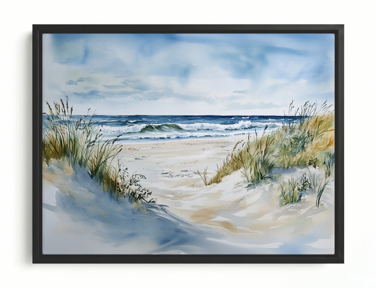 Obraz Rám Americký Box Krajina Pláž Písek Rozbouřené Moře Vlny 80x60