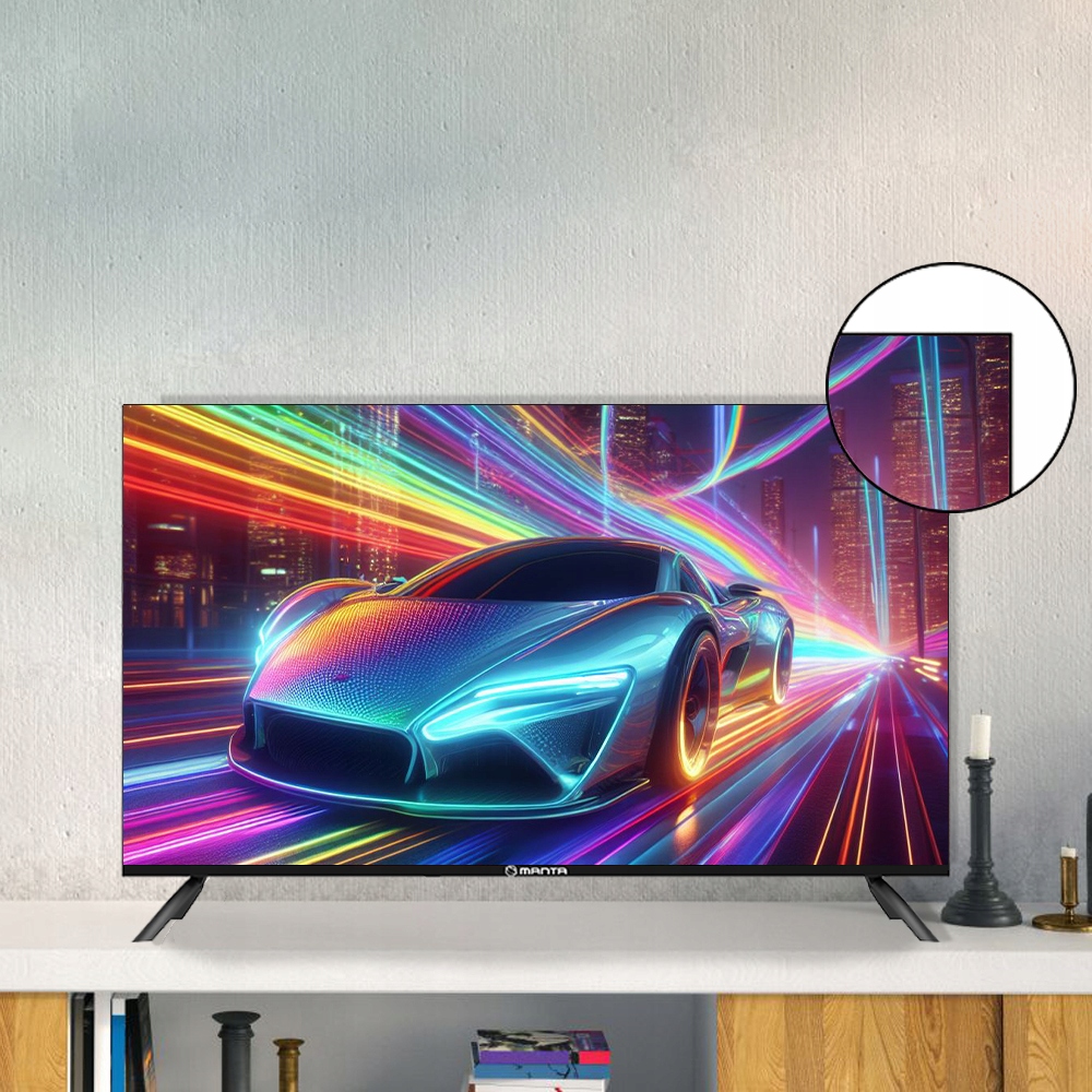 Smart TV Telewizor 40 cali Android HD LED dekoder DVBT2 WIFI LAN USB Manta Rozdzielczość ekranu (px) 1920 x 1080