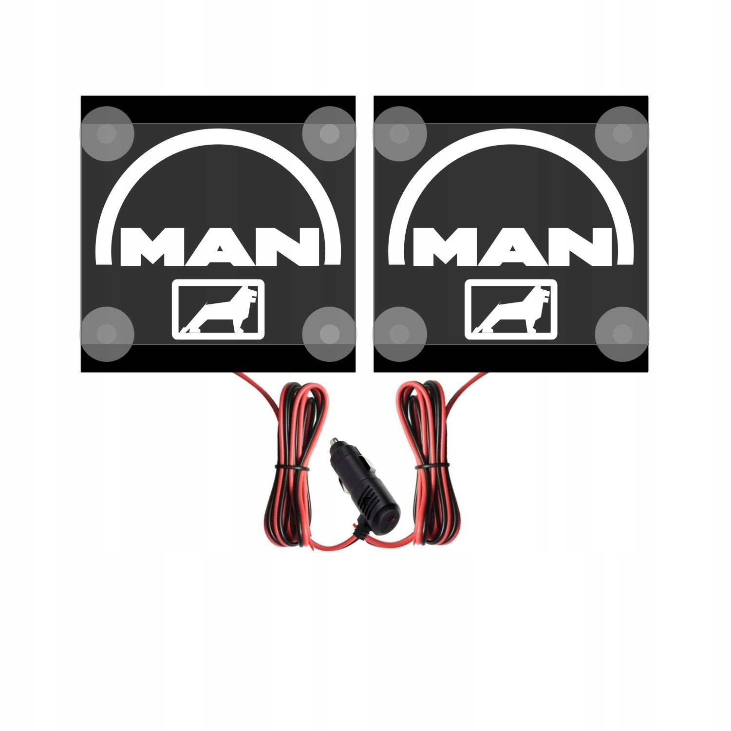 Led rohová tabule Logo Man 2 kusy Rohová tabule 15x15 cm