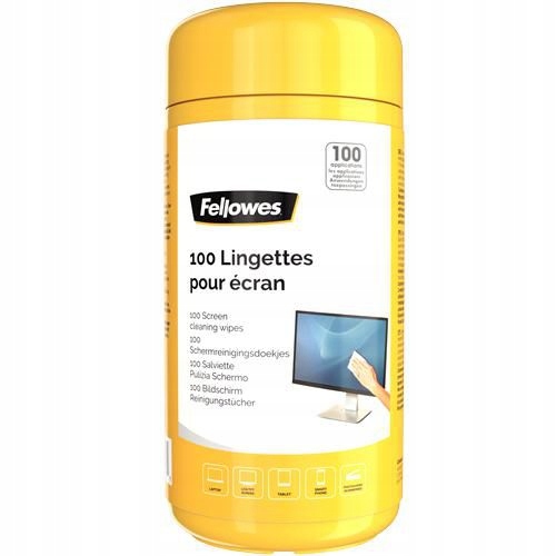 Fellowes 100 szt. chusteczek do czyszczenia ekranów, 126-47., 9970311
