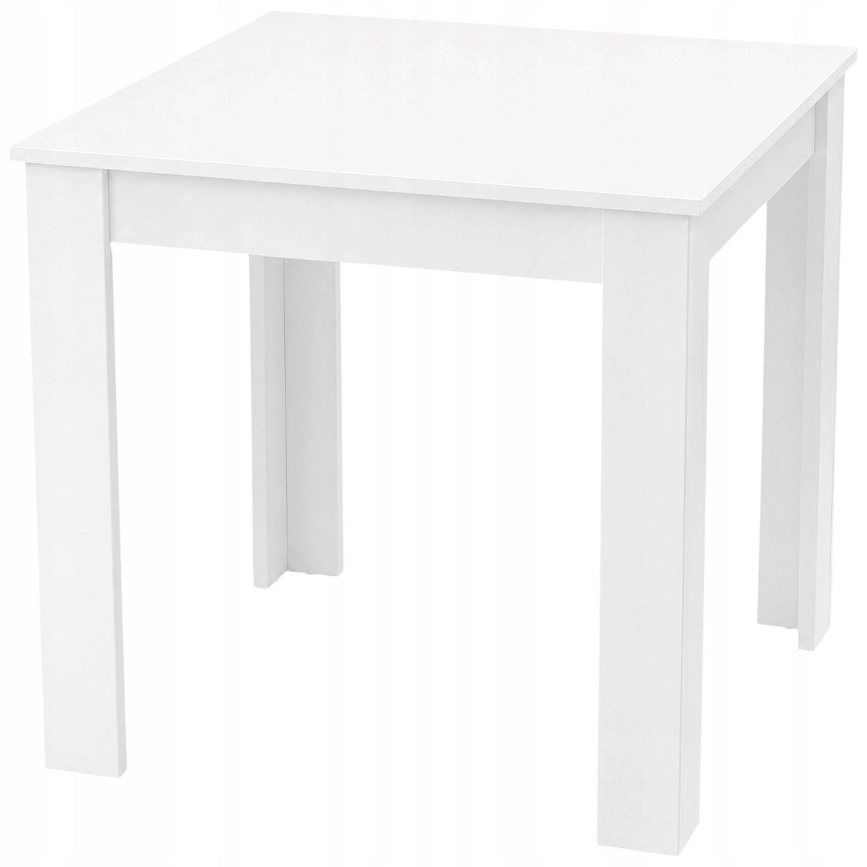 Stół kuchenny 80x80 cm biały – kwadratowy stół do jadalni i salonu