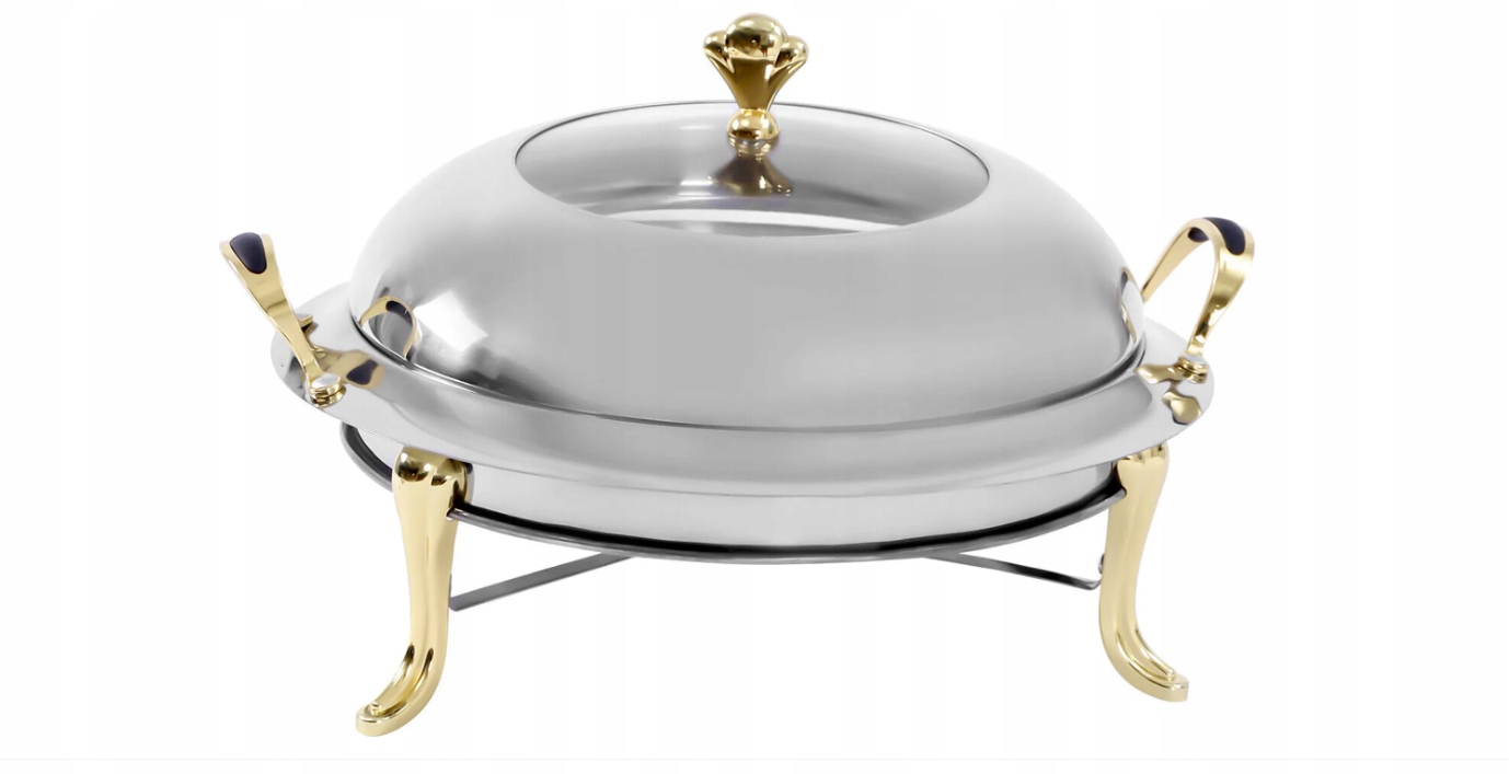 Zestaw do podgrzewania naczyń, bufet, uniwersalny, łatwy do czyszczenia, z pokrywką i bez uchwytu
