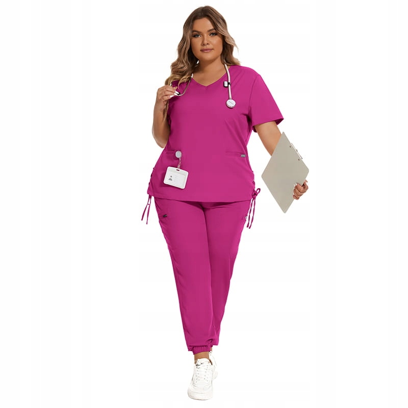 Komplet Medyczny Damski Scrub Uniform Model Treat Kolor Rose Rozmiar XL