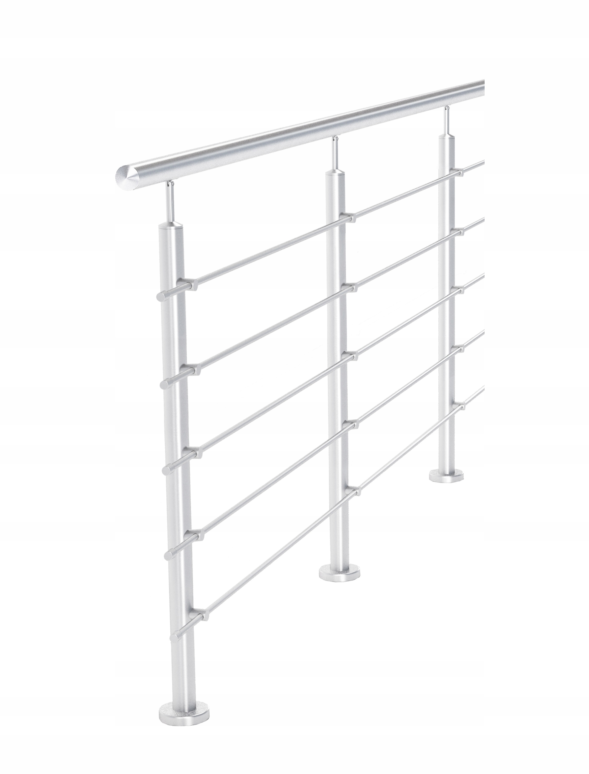 Balustrada barierka nierdzewna 5 wypełnień Ø 12 mm długość 300 cm satyna