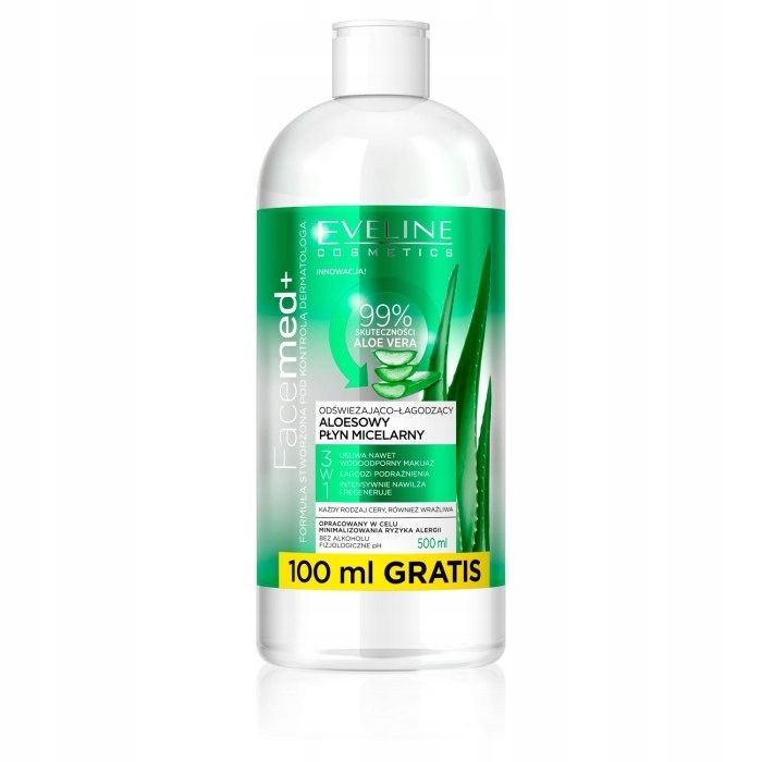 

Eveline Facemed+ Aloesowy Płyn Micelarny 500 ML