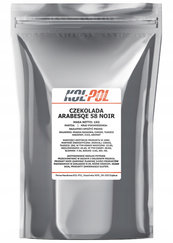 Levně Belgická Čokoláda 58% tmavá 1kg Fontann fondue Kol-Pol