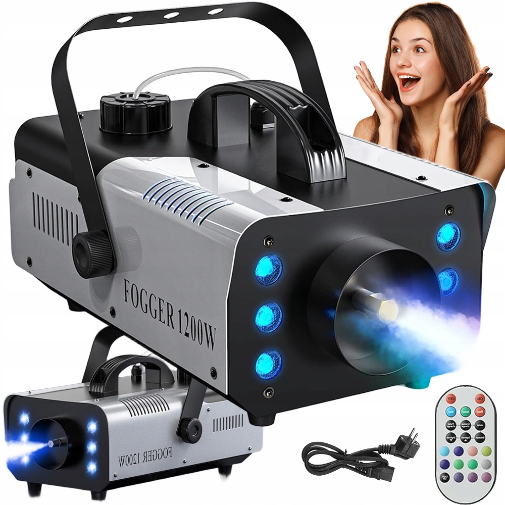 Výrobník Generátoru Kouře Pilot Mini 6 Led 1200W Pro Svatba Párty