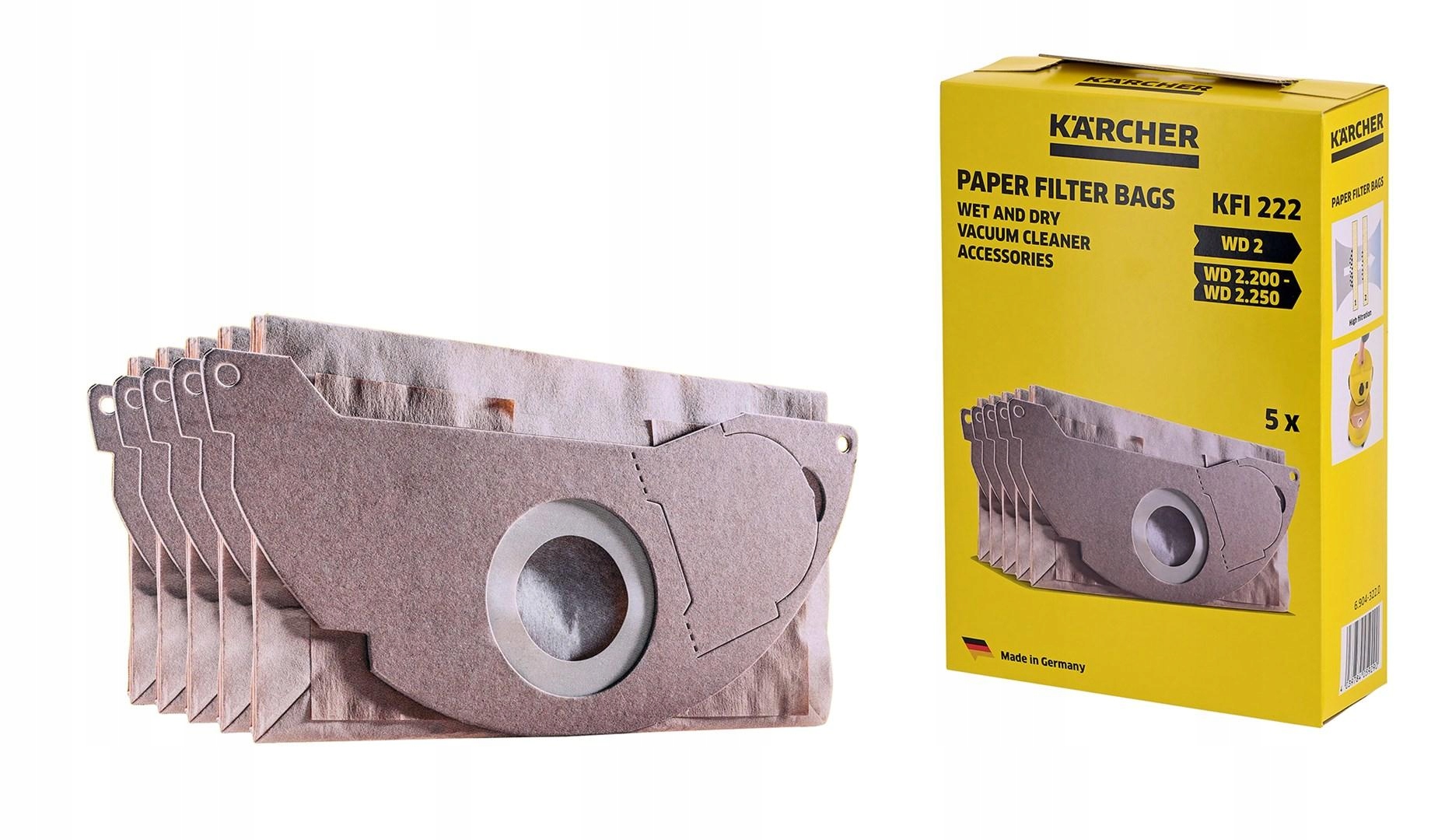 Torebka filtracyjne Karcher Papier Karcher 6.904-322.0 5 szt.