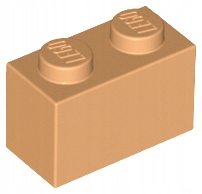 

Lego Medium Nougat Brick 1 x 2 3004 5 szt