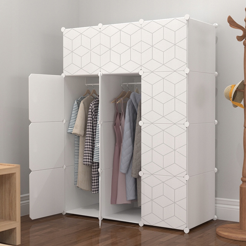 SZAFA MODUŁOWA GEOMETRIC BIAŁA GARDEROBA REGAŁ PÓŁKI EAN (GTIN) 5903991025838