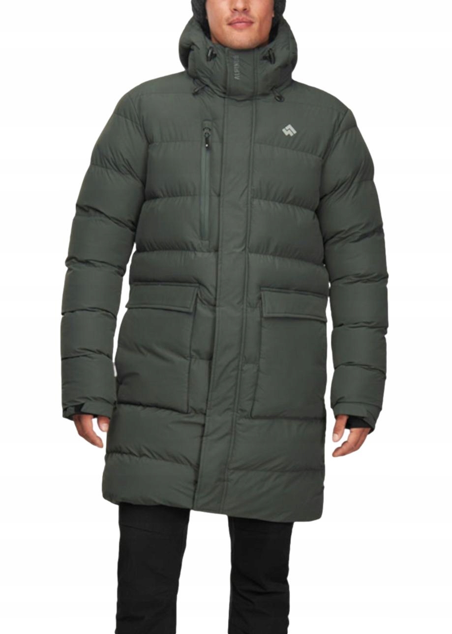 Alpinus Pánská bunda s kapucí s zatepleným kabátem Trolltunga vel. XL