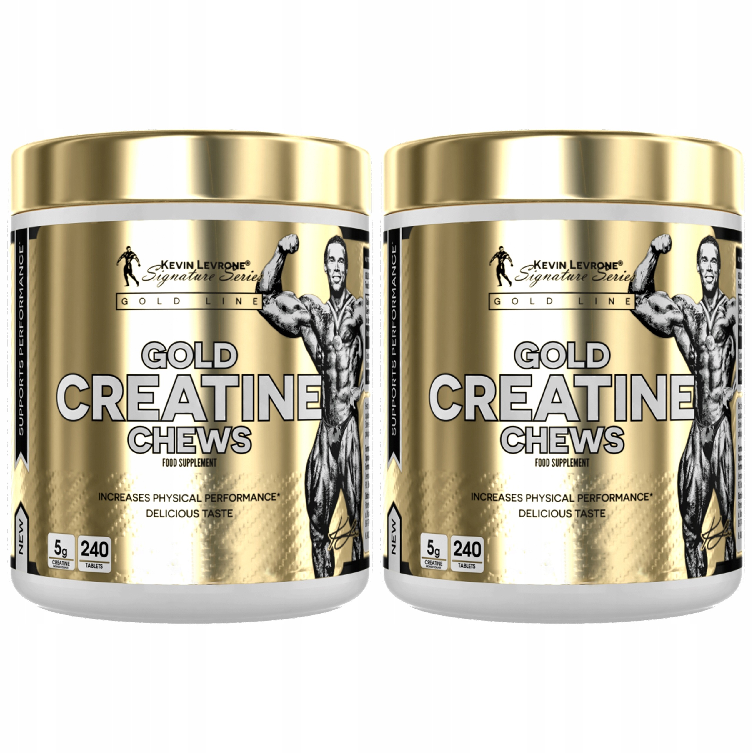 2x Kevin Levrone Gold Creatine Chews 240 tabs Výkon a regenerace