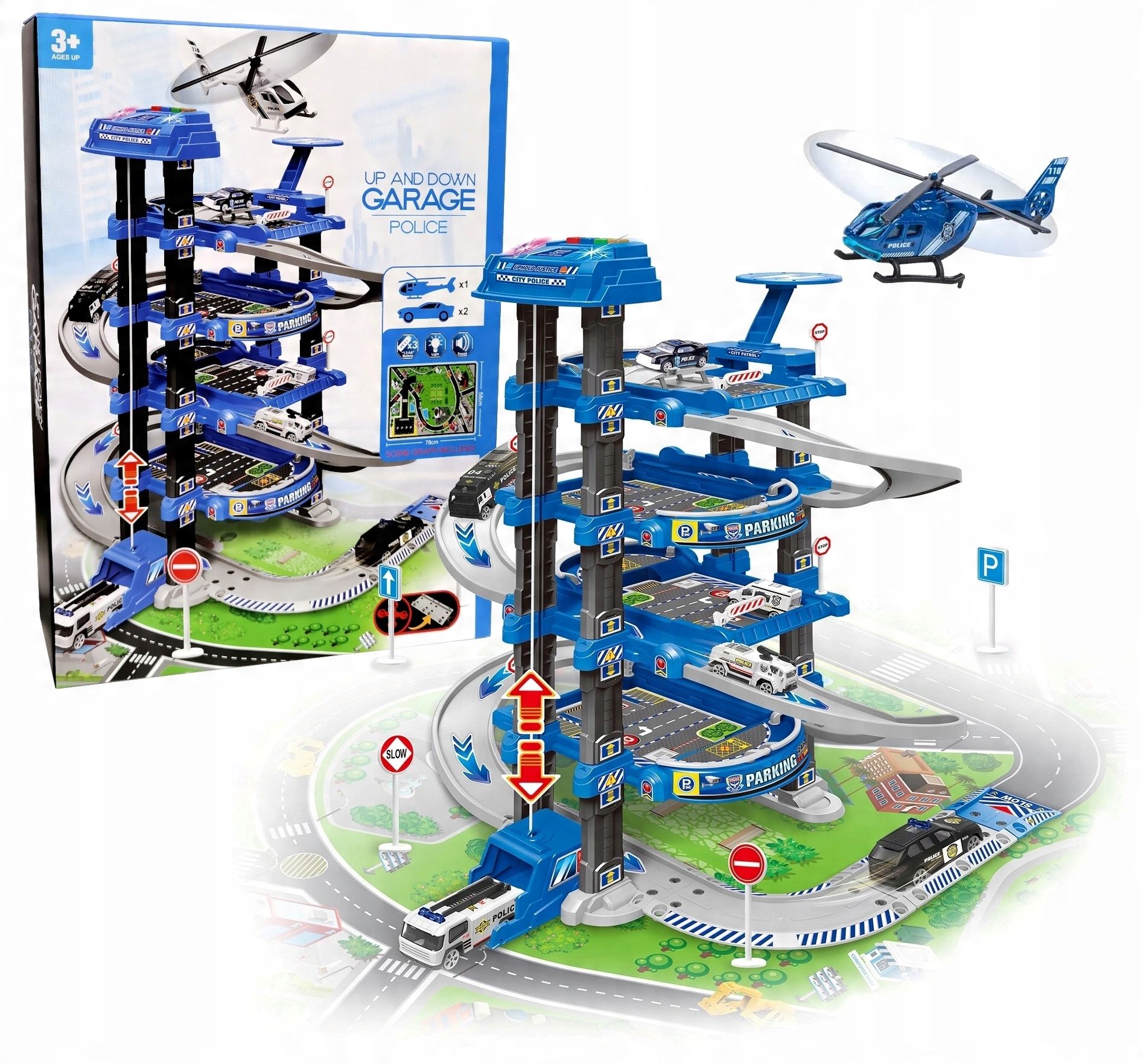 

Garaż Piętrowy Parking Helikopter Winda Policja