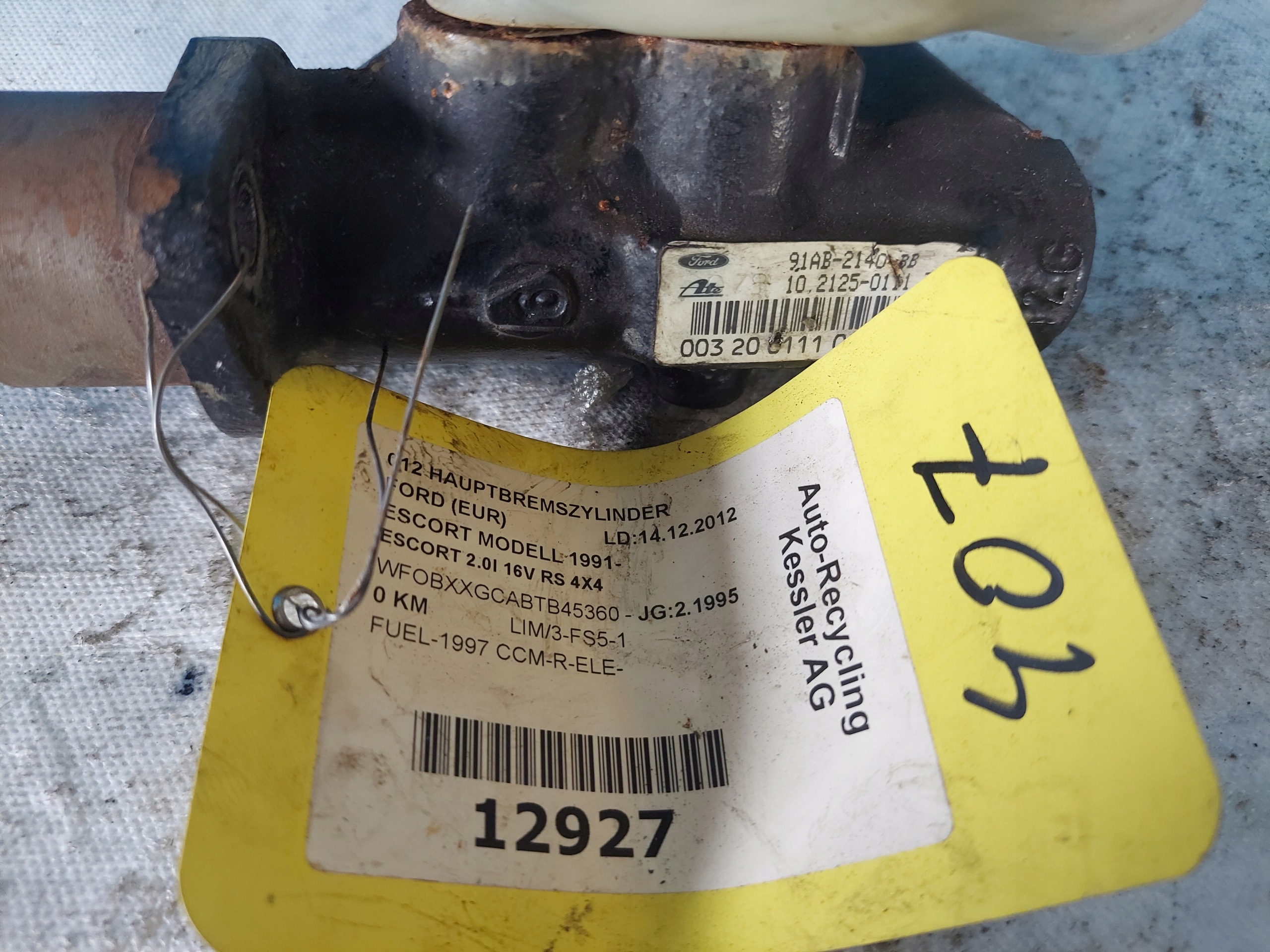 Servofreno FORD ESCORT 2.0 B 4X4 ATE 91AB2140BB